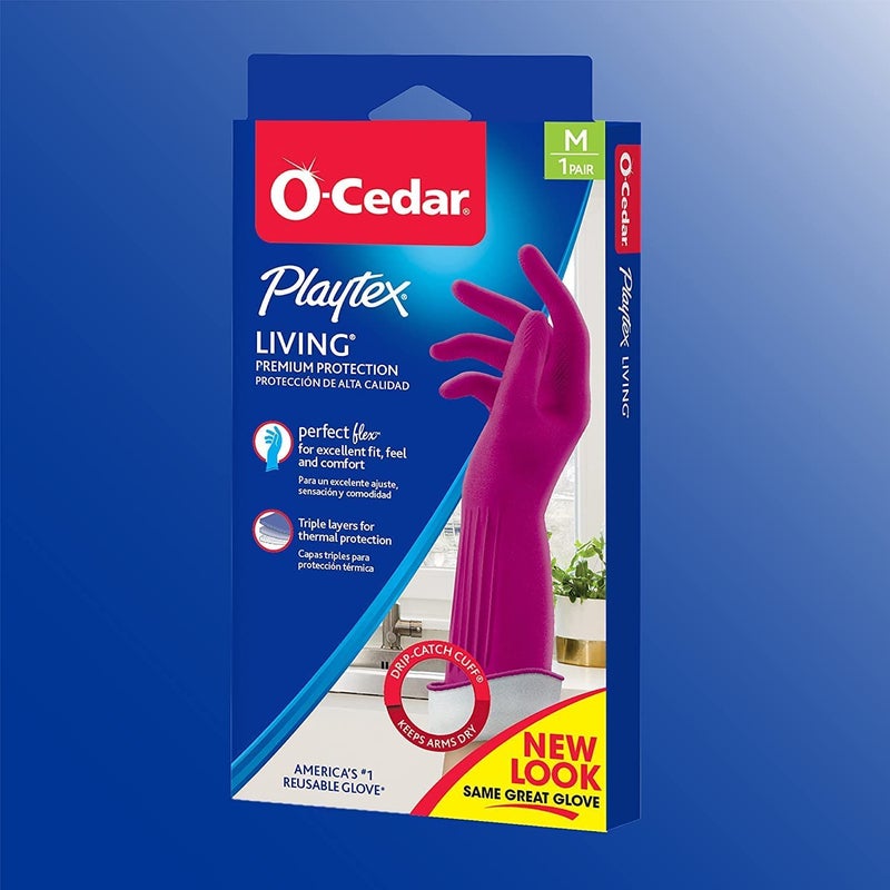 PLAYTEX Living Drip-Catch Cuff Gloves, Medium 1 Pair (Pack of 3) - Image 3